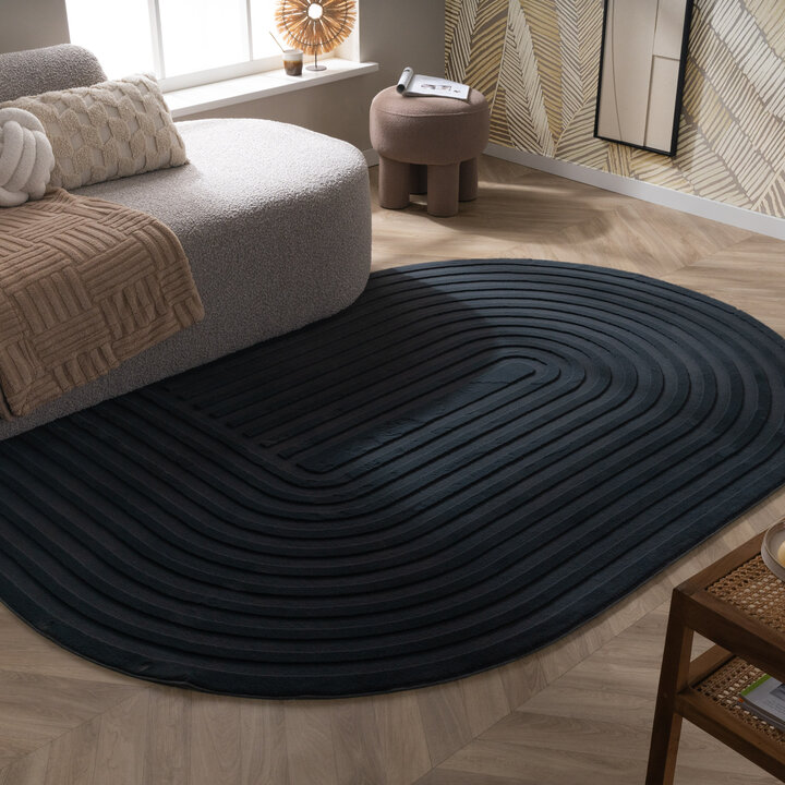 Oregelbunden Matta - Flowy Arch Antracit