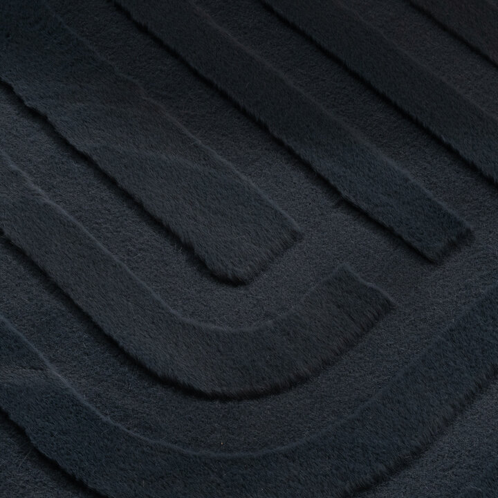 Oregelbunden Matta - Flowy Lines Antracit