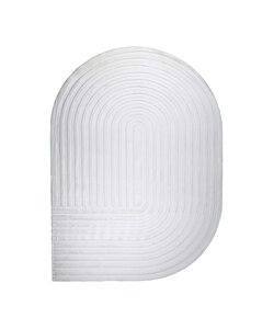 Oregelbunden Matta - Flowy Arch Gräddvit