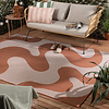 Utomhusmatta - Summer Swirl Terrakotta - thumbnail