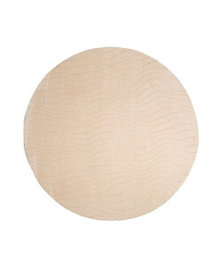 Rund Skandinavisk Matta - Charm Waves Beige