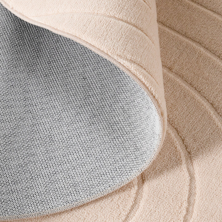 Rund Skandinavisk Matta - Charm Arches Beige