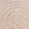 Rund Skandinavisk Matta - Charm Curves Beige - thumbnail 4