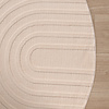 Rund Skandinavisk Matta - Charm Curves Beige - thumbnail 5