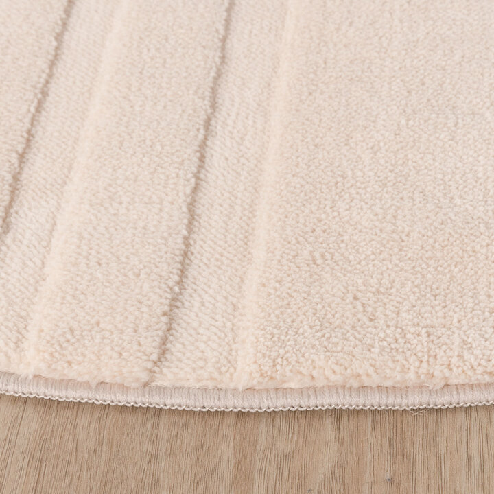 Rund Skandinavisk Matta - Charm Curves Beige