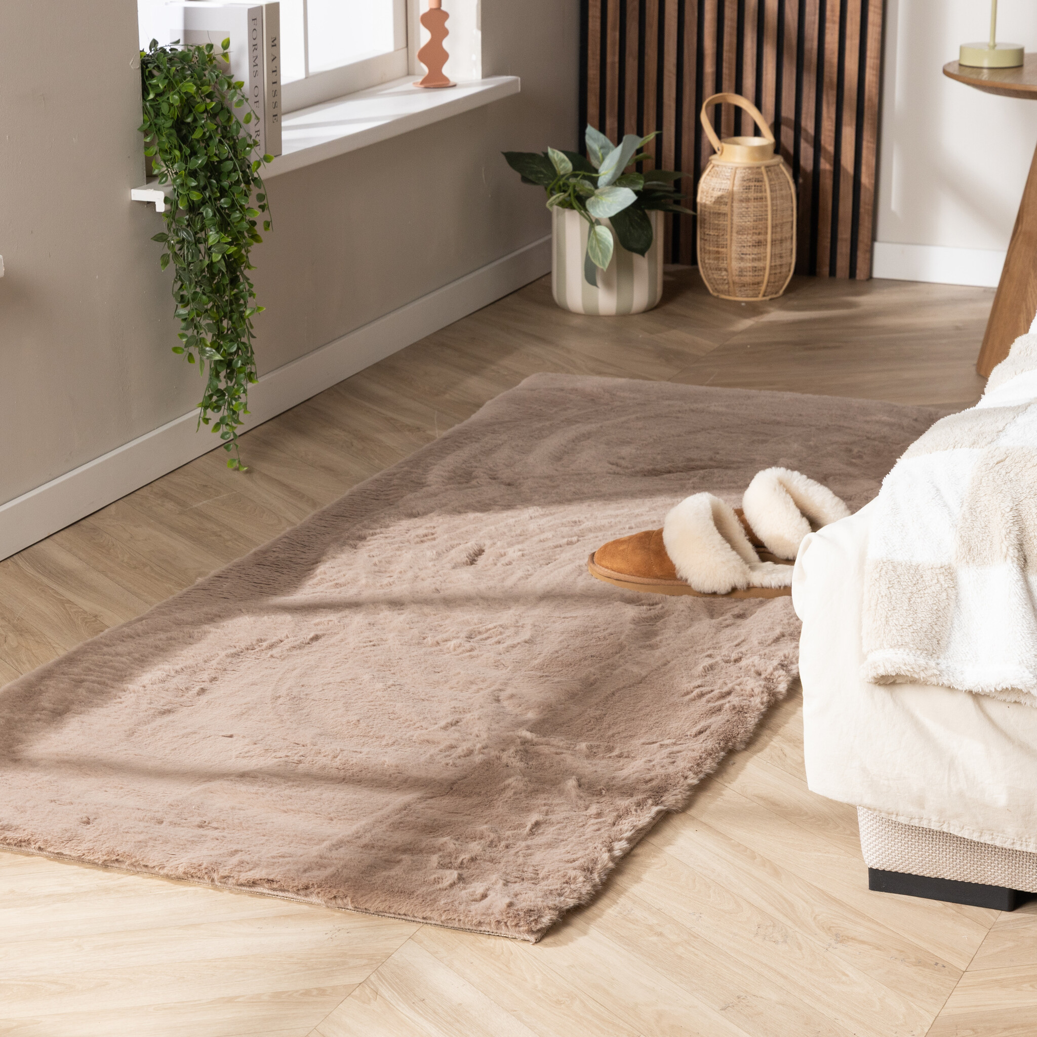 Mjuk Löpare Med Hög Lugg - Comfy Supreme Taupe - sfeer