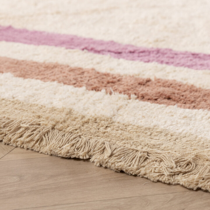 Tvättbar barnmatta - Milo rosa