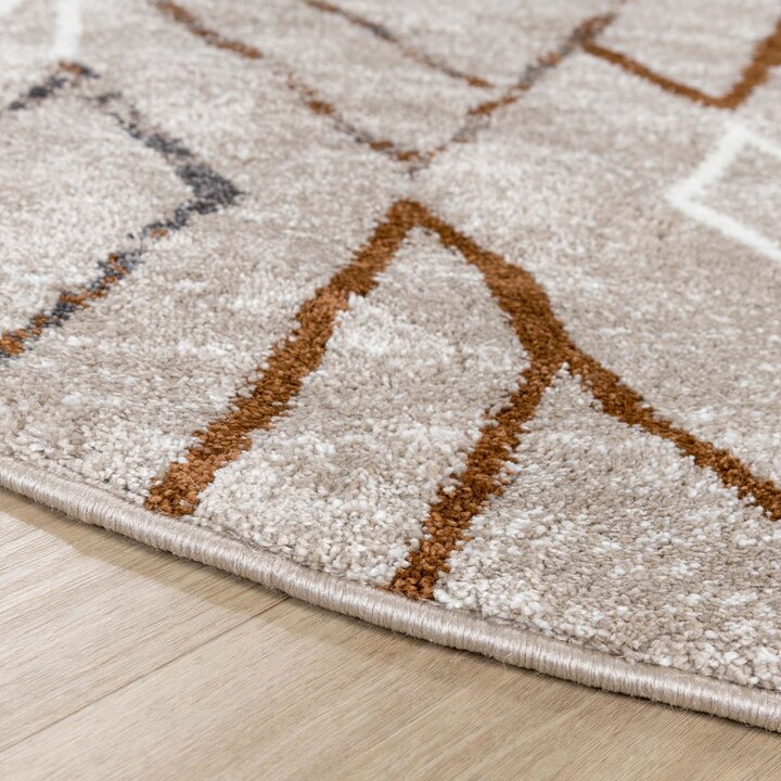 Berbermatta rund - Blend Diamond Beige