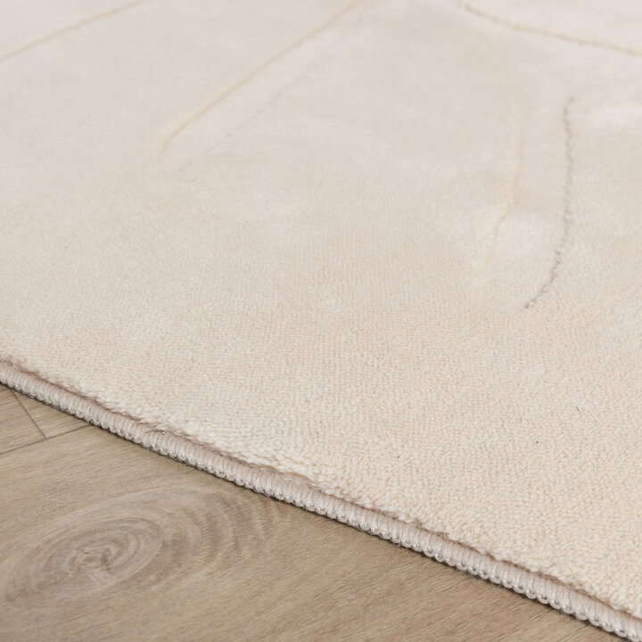 Tvättbar barnmatta - Coco Blad Beige