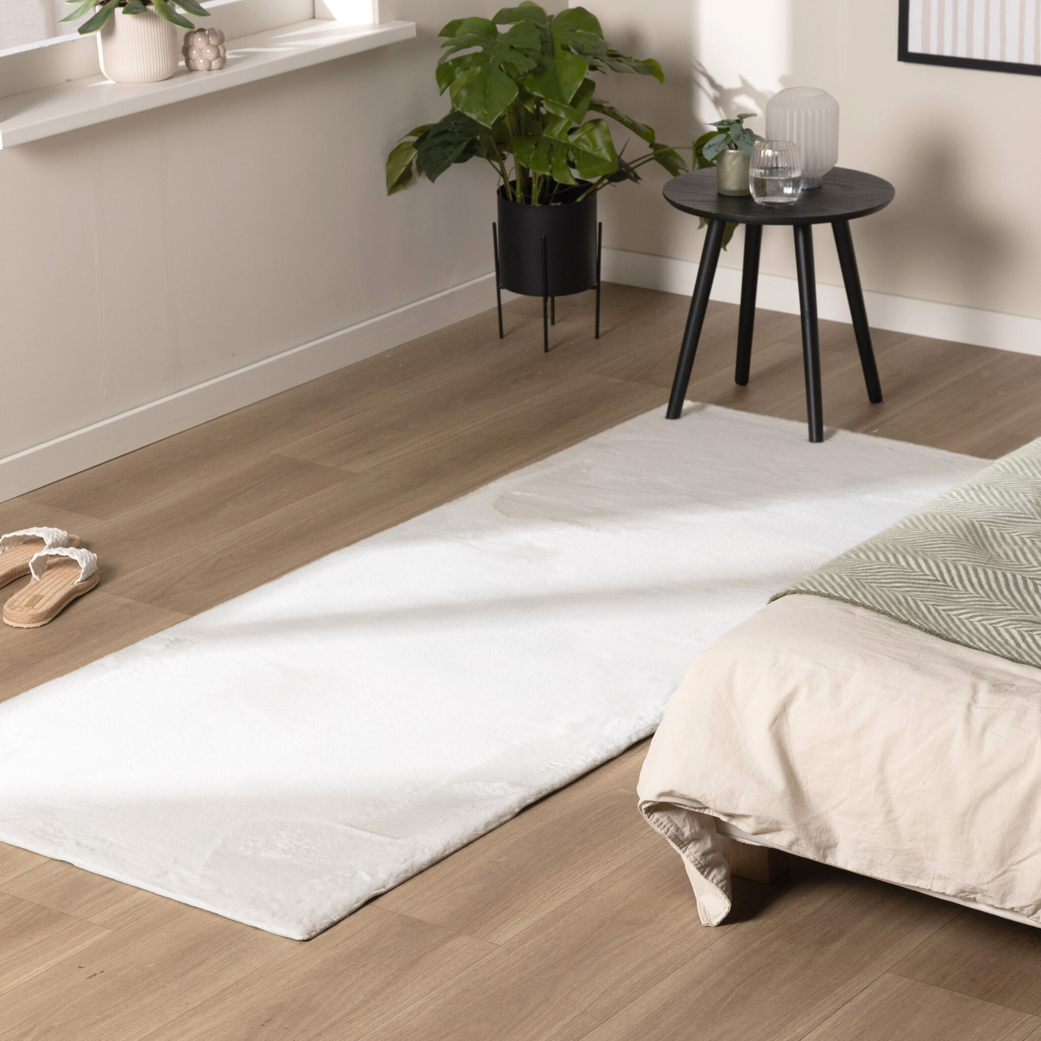 Mjuk låghårig löpare – Cosy Vit