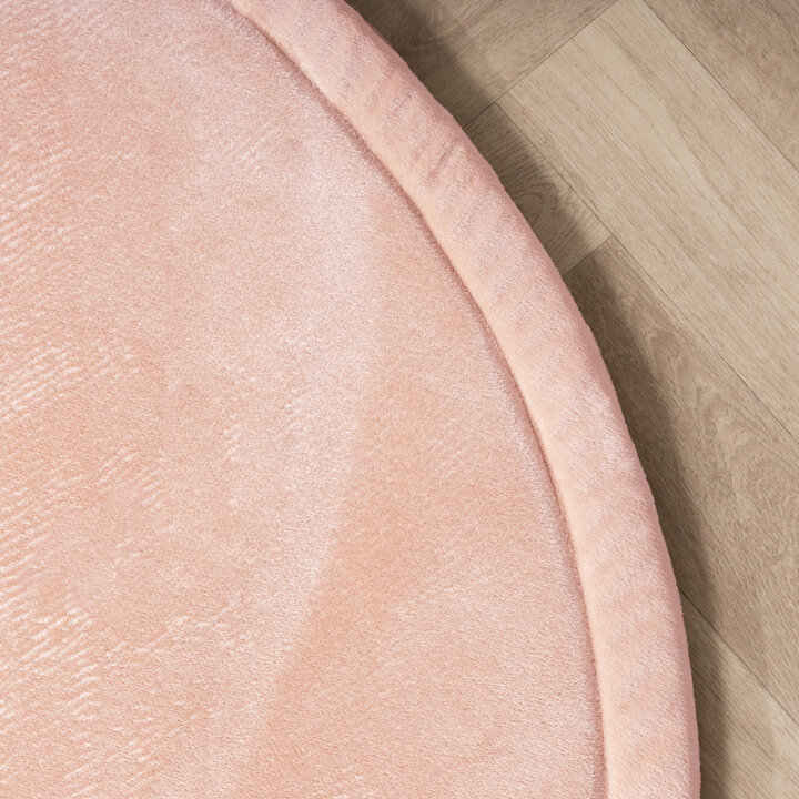 Rund lekmatta - Jip Rosa