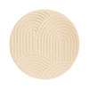 Rund skandinavisk matta – Lova Arches Beige - thumbnail 1
