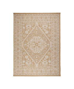 Jute Outdoor Matta - Daisy Medaillon Vit