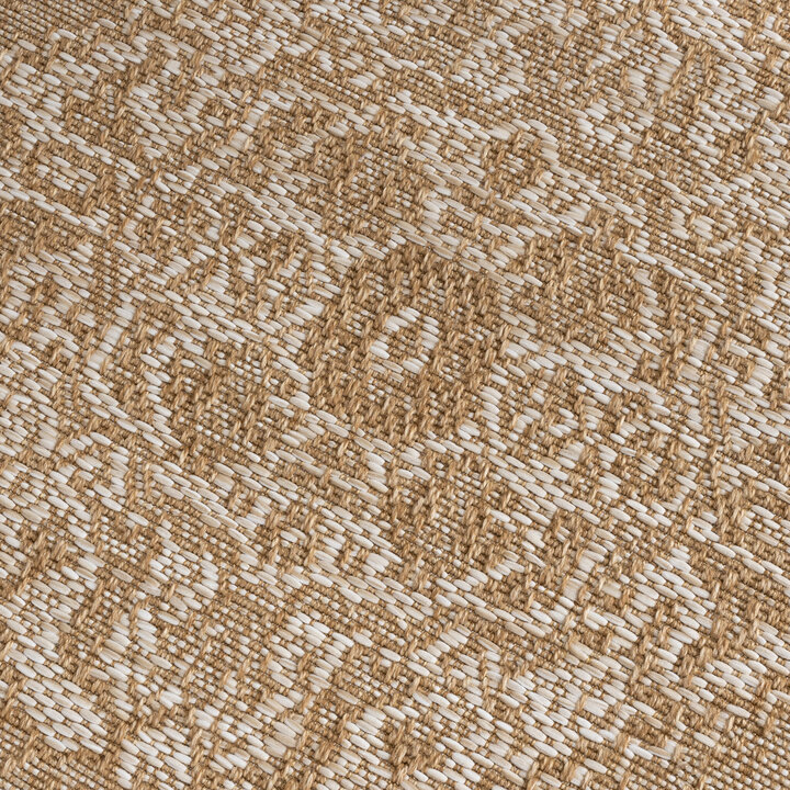 Jute Outdoor Matta - Daisy Medaillon Vit