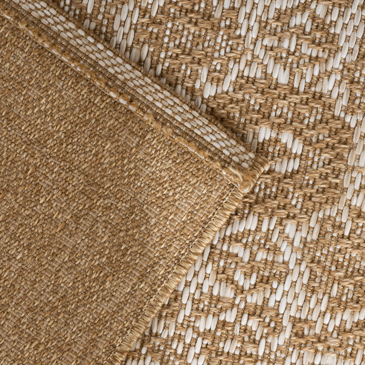 Jute Outdoor Matta - Daisy Medaillon Vit