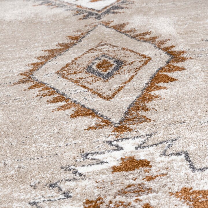 Rund berbermatta – Blend Aztec Beige