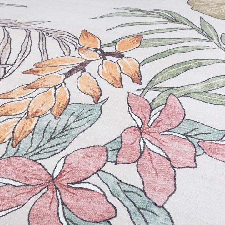 Blommor på utomhusmattan - Poppy Kräm