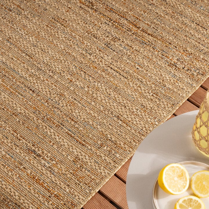 Jute utomhusmatta - Daisy Lines Multicolour