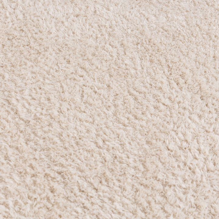 Mjuk rund matta - Teddy Kräm