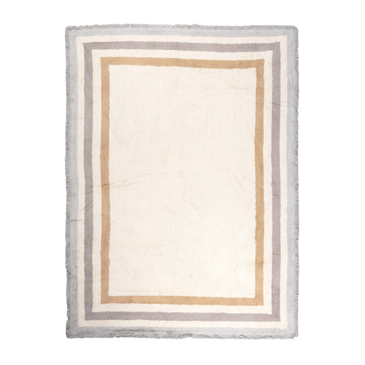 Tvättbar barnmatta – Milo Grå