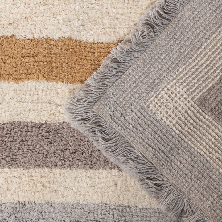 Tvättbar barnmatta – Milo Grå