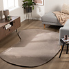 Mjuk lågpolig matta – Cozy Ripple Taupe - thumbnail
