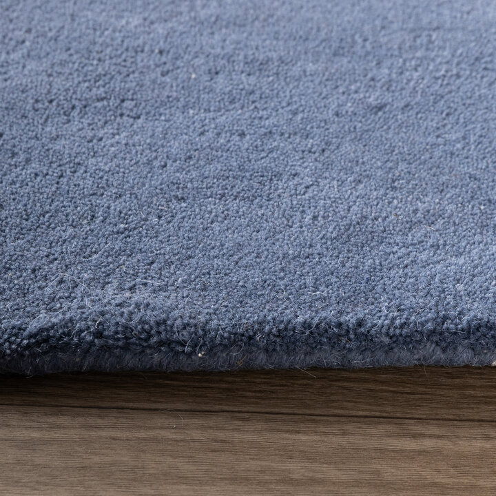 Ullmatta med abstrakt mönster – Jules Creme/Blå