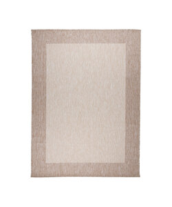 Inomhus- & Utomhusmatta – Sierra Border Creme/Beige