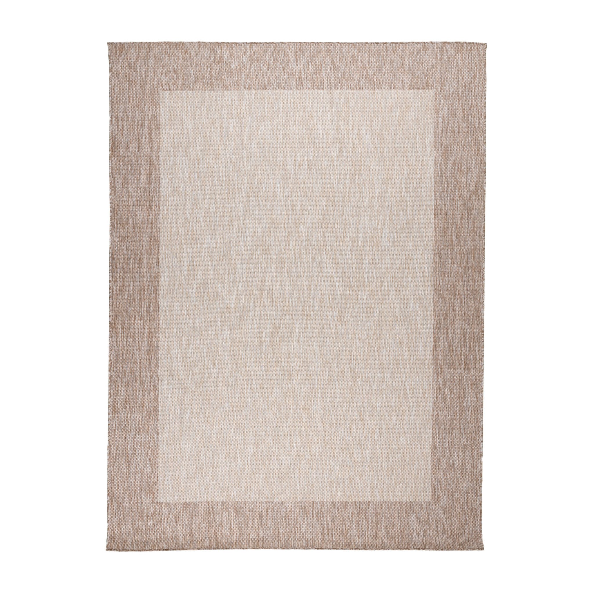 Inomhus- & Utomhusmatta – Sierra Border Creme/Beige - sfeer