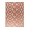 Geometrisk Utomhusmatta – Faro Ripple Rosa - thumbnail 1
