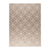 Geometrisk utomhusmatta – Faro Ripple Beige - thumbnail 1