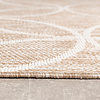 Geometrisk utomhusmatta – Faro Ripple Beige - thumbnail 5