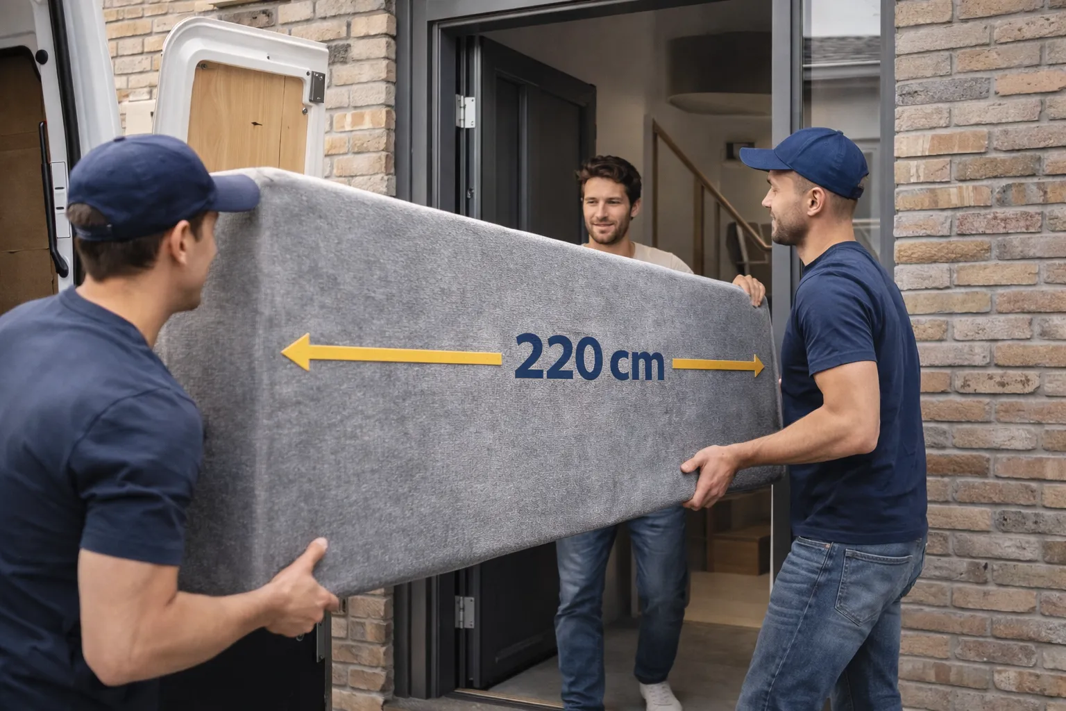 Hoe krijg je een 220 cm boxspring je huis in? 