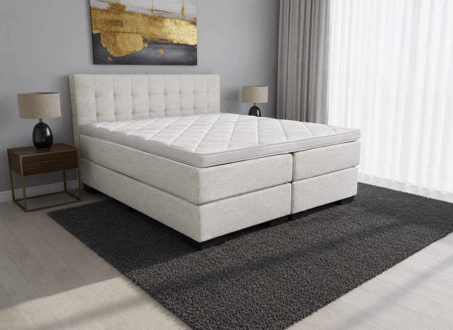 2 persoons boxspring Magnus deluxe - 160cm