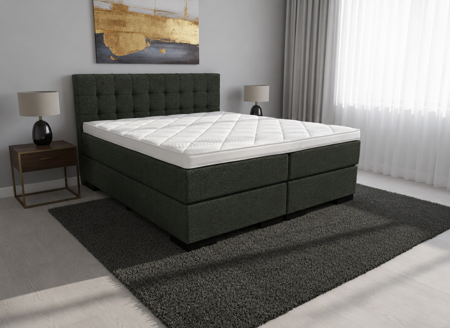 2 persoons boxspring Magnus deluxe - 160cm
