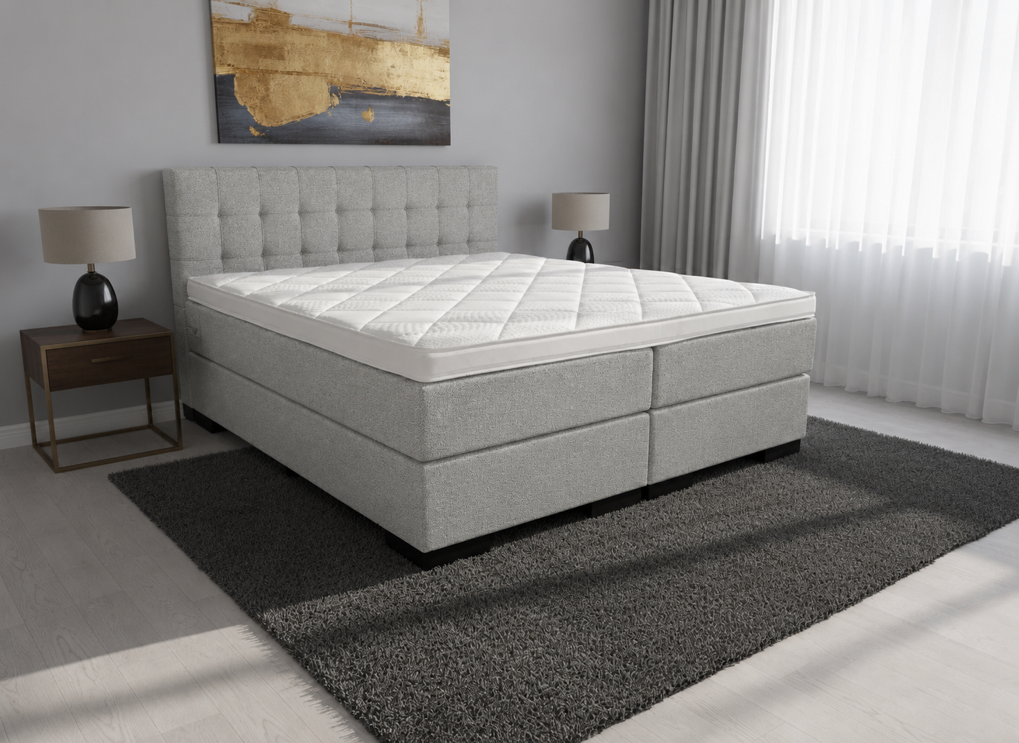 2 persoons boxspring Magnus deluxe - 140cm