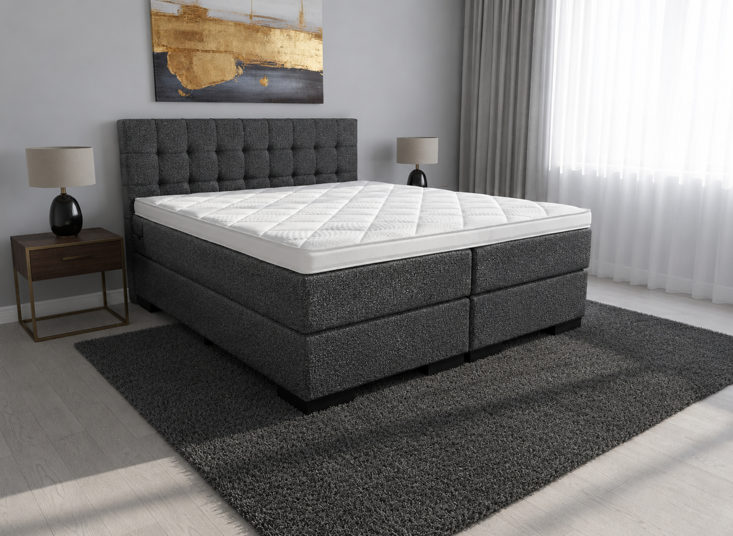 2 persoons boxspring Magnus deluxe - 140cm