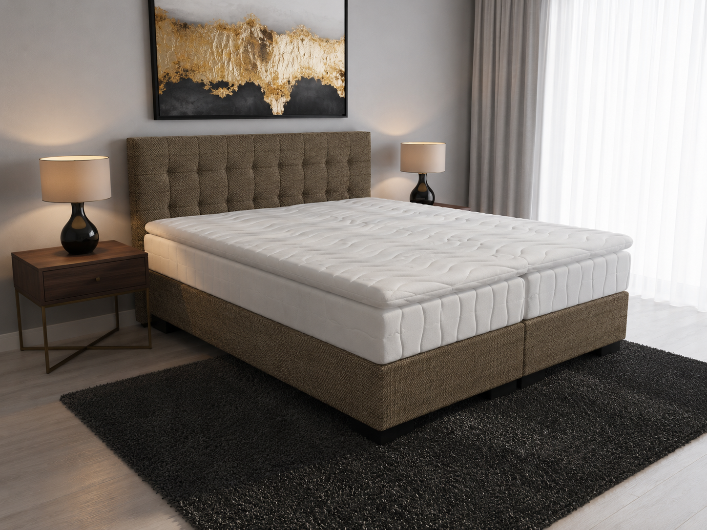 2 persoons boxspring Magnus - 140cm