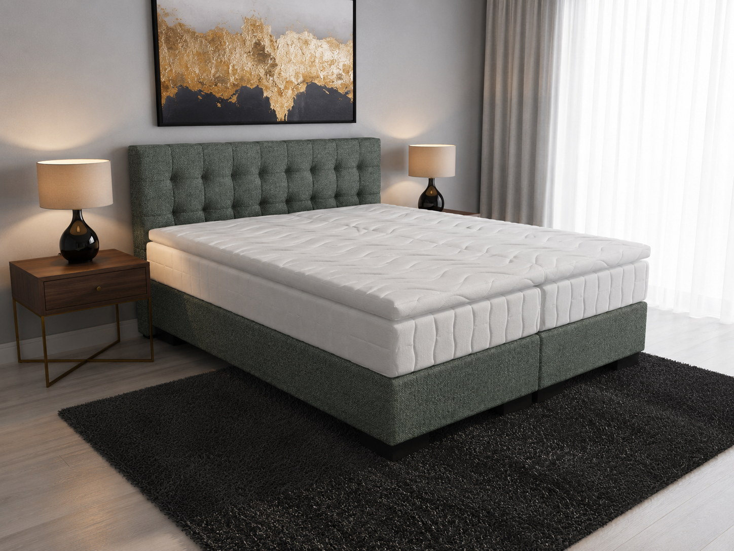2 persoons boxspring Magnus - 140cm