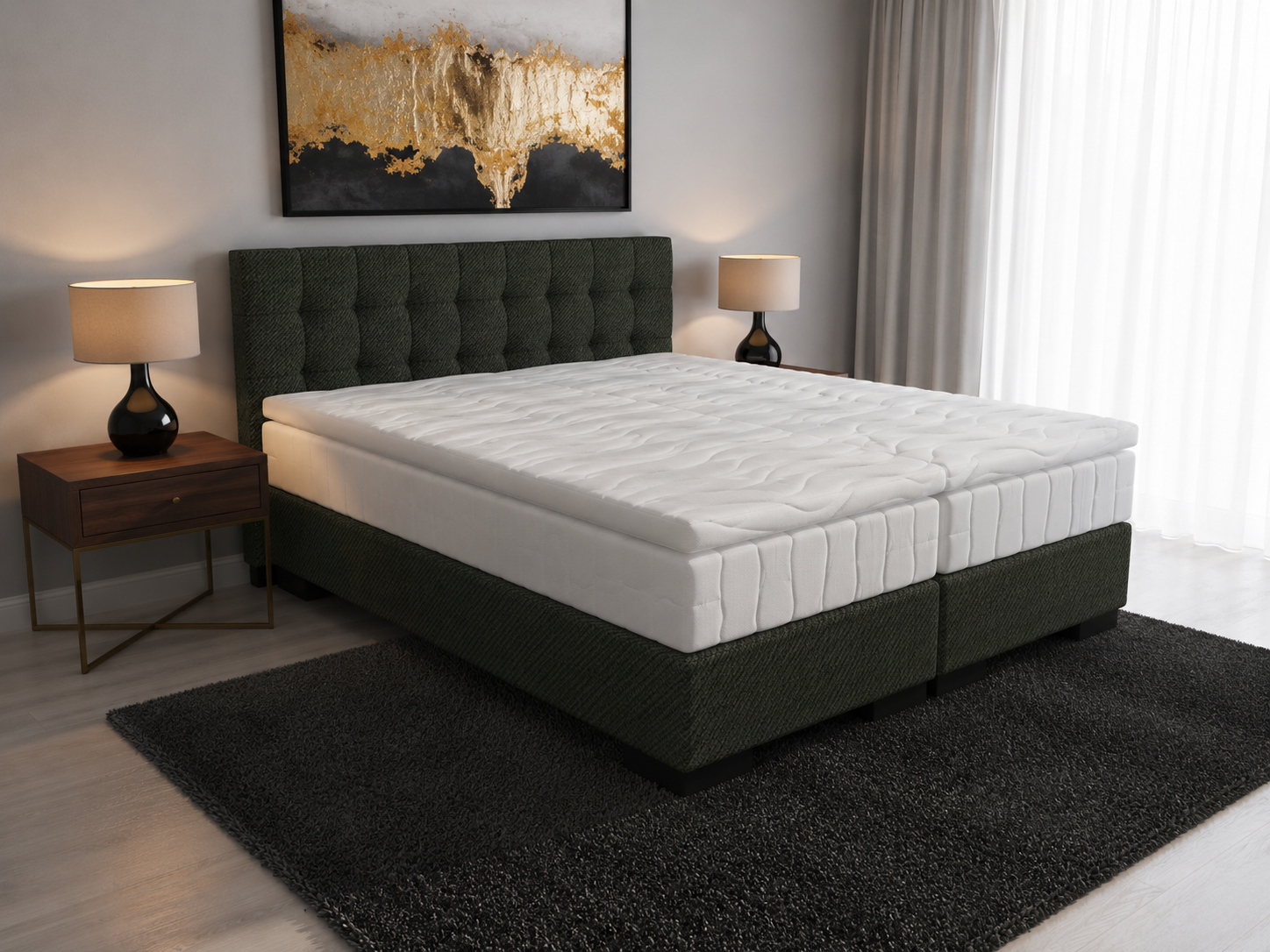 2 persoons boxspring Magnus - 140cm