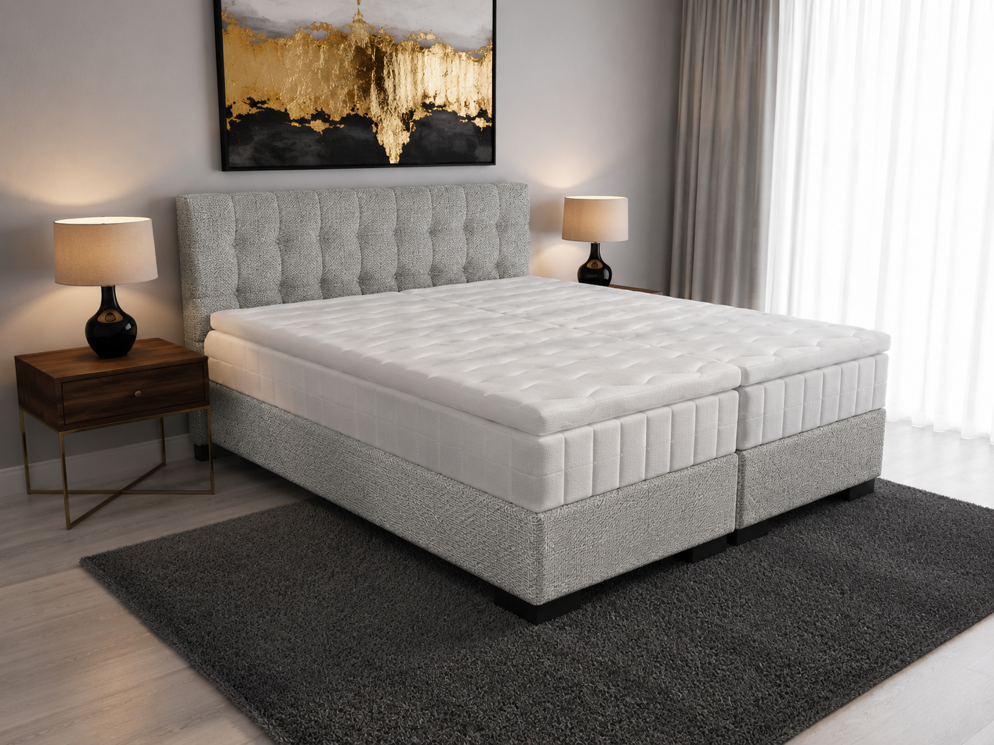 2 persoons boxspring Magnus - 140cm