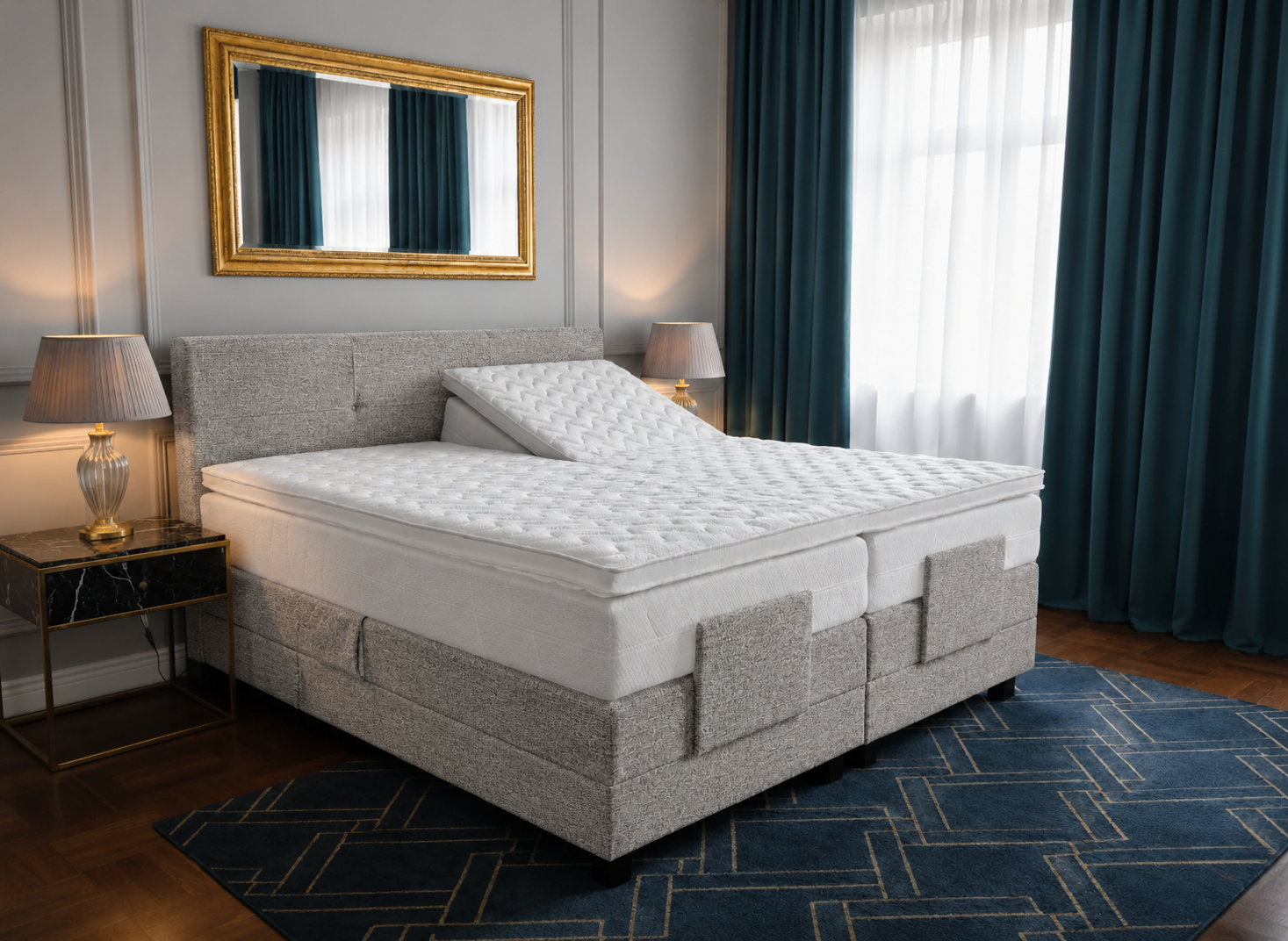 2 persoons boxspring Hamar - elektrisch - 180cm