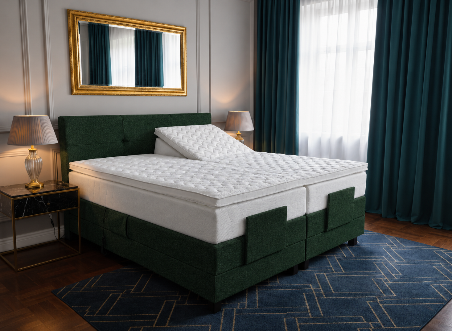 2 persoons boxspring Hamar - elektrisch - 180cm