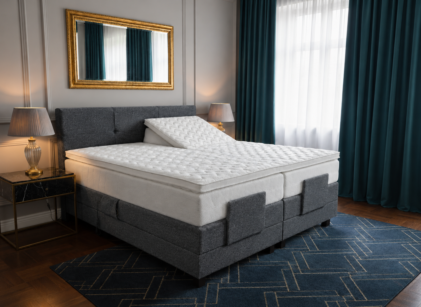 2 persoons boxspring Hamar - elektrisch - 180cm