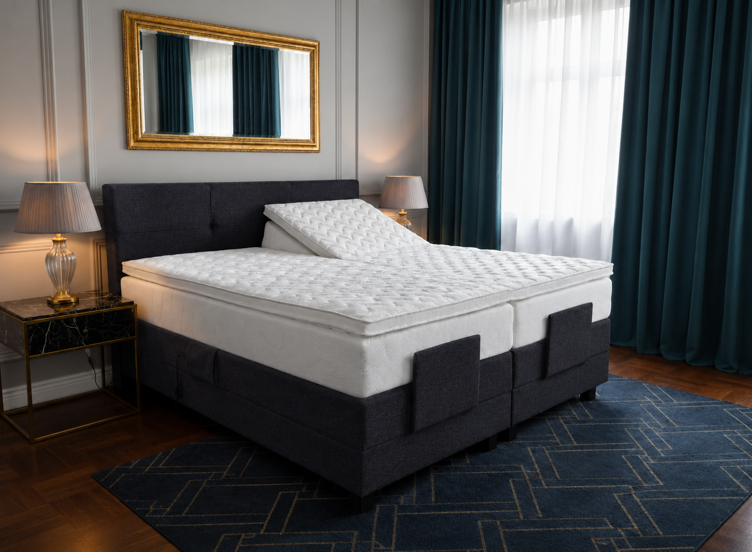 2 persoons boxspring Hamar - elektrisch - 180cm