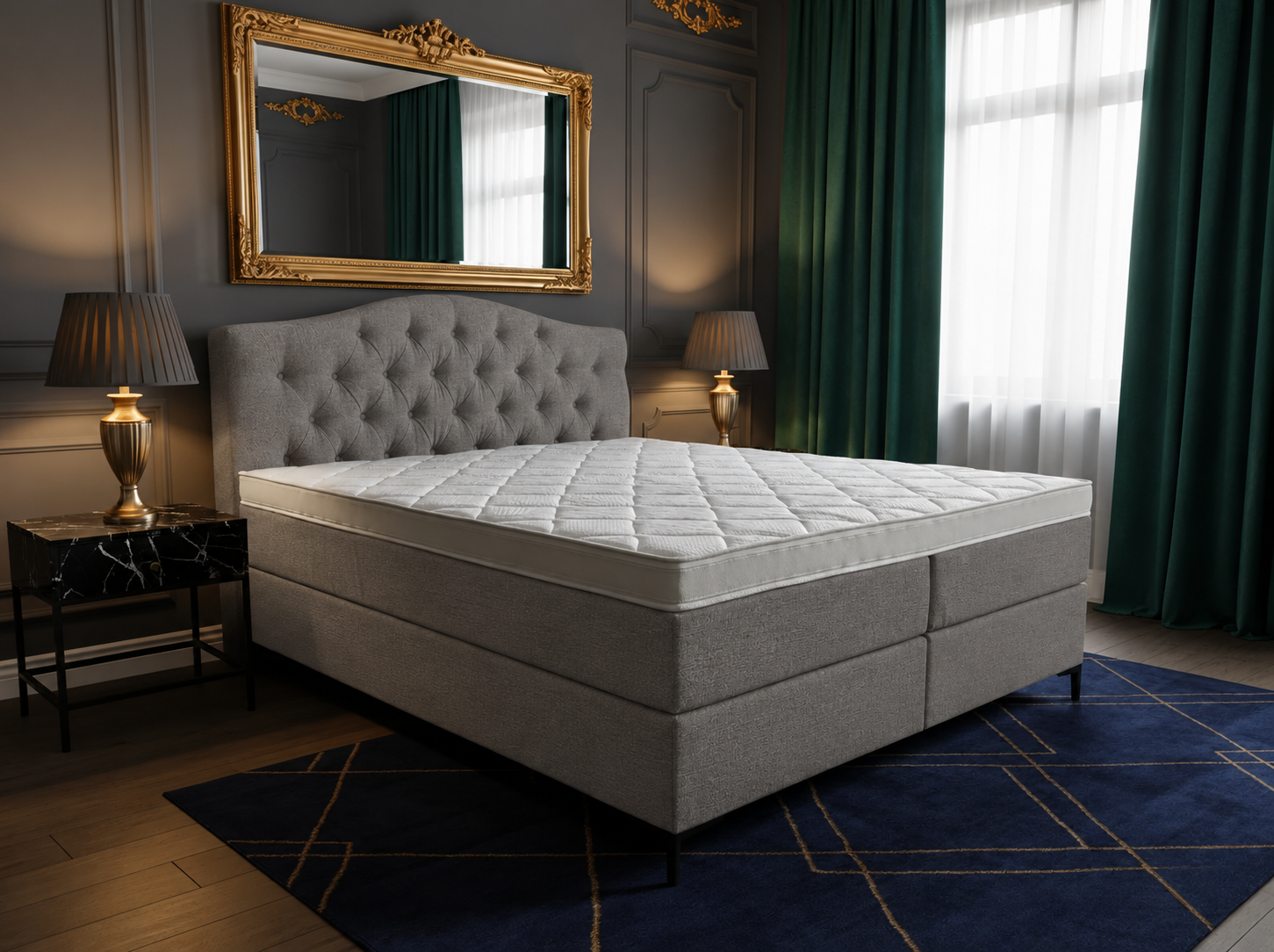 2 persoons boxspring Barok - 140cm