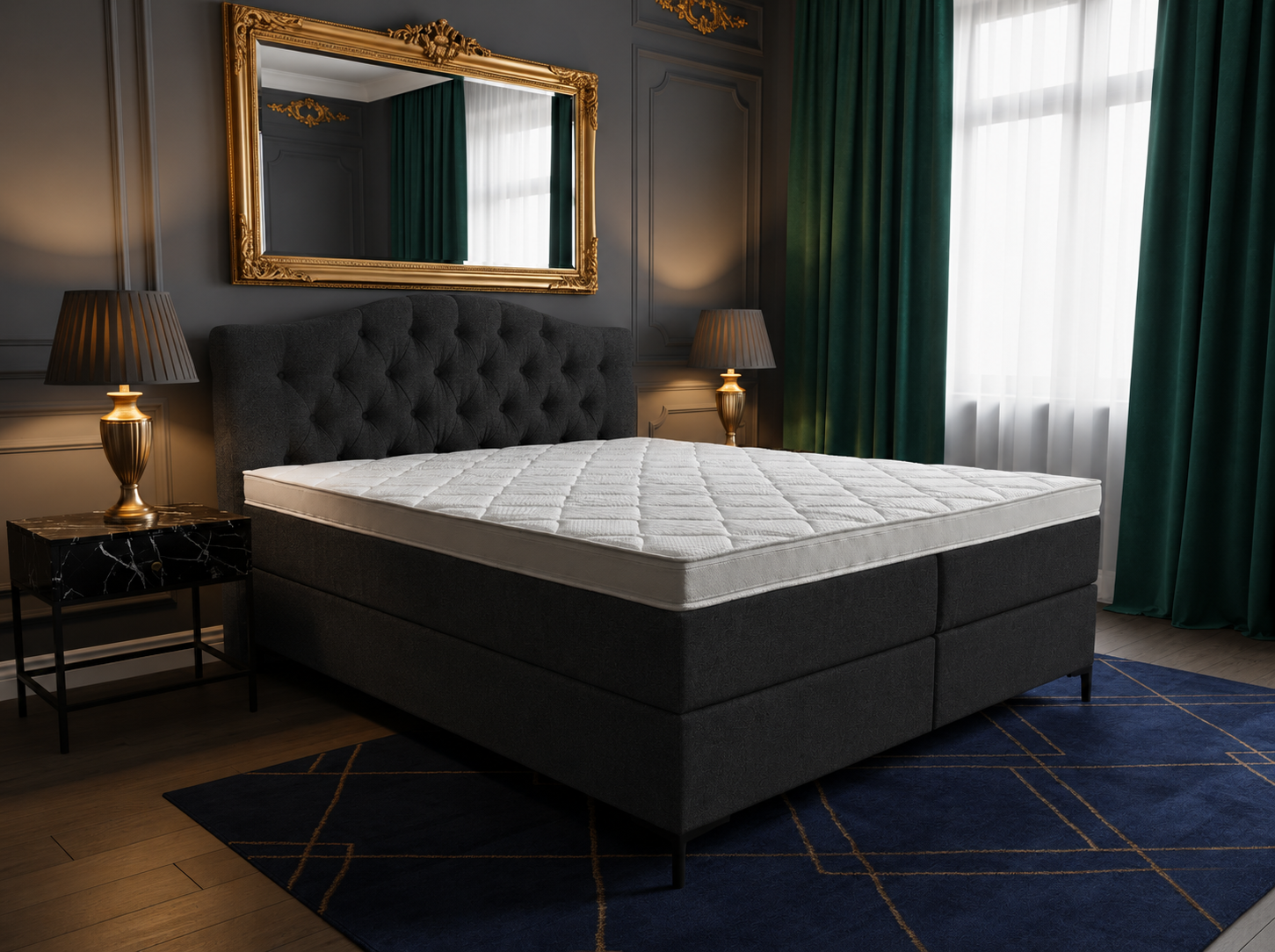 2 persoons boxspring Barok - 140cm