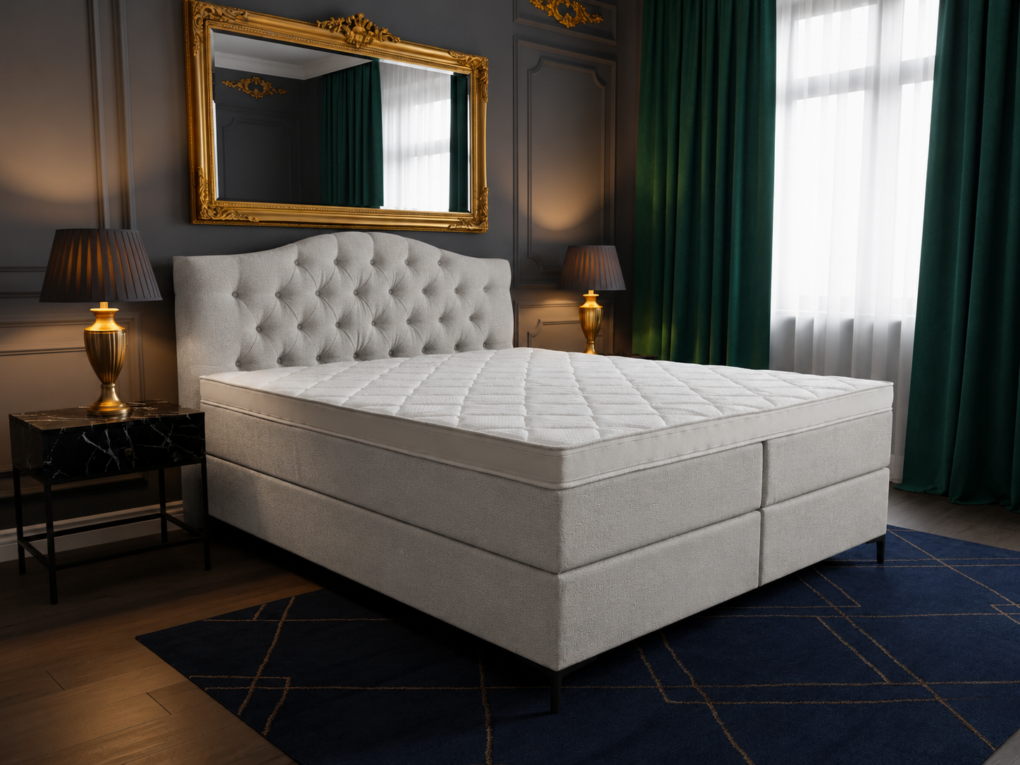2 persoons boxspring Barok - 140cm