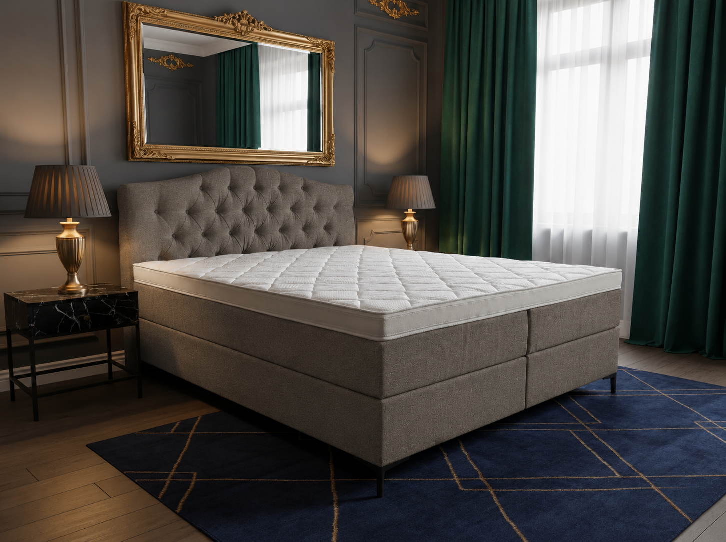 2 persoons boxspring Barok - 160cm