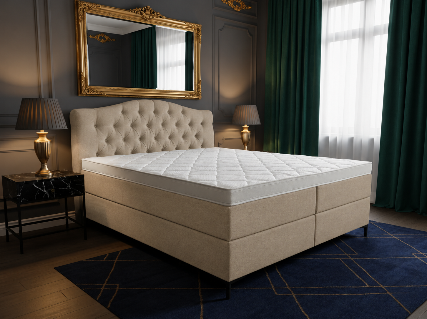 2 persoons boxspring Barok - 180cm